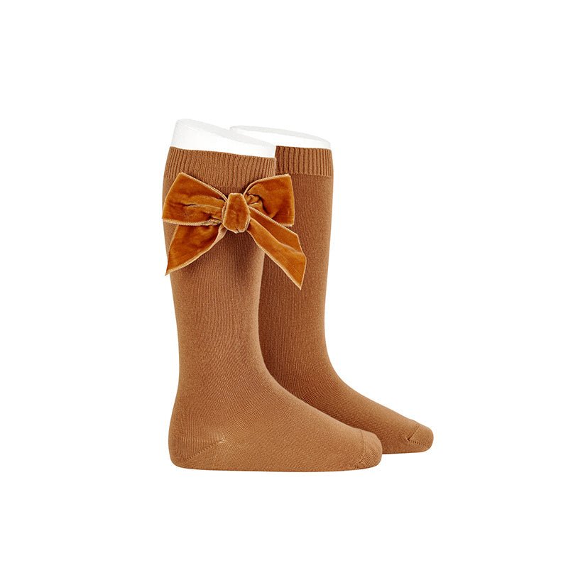 Calzino con Fiocco in velluto Condor AI - Borotalco Baby